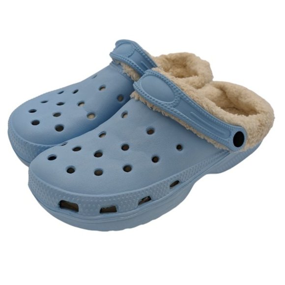 Women's Croc-Style Clogs Multi-Use Versatile Slippers Lightweight Unisex Fleece - Picture 2 of 8
